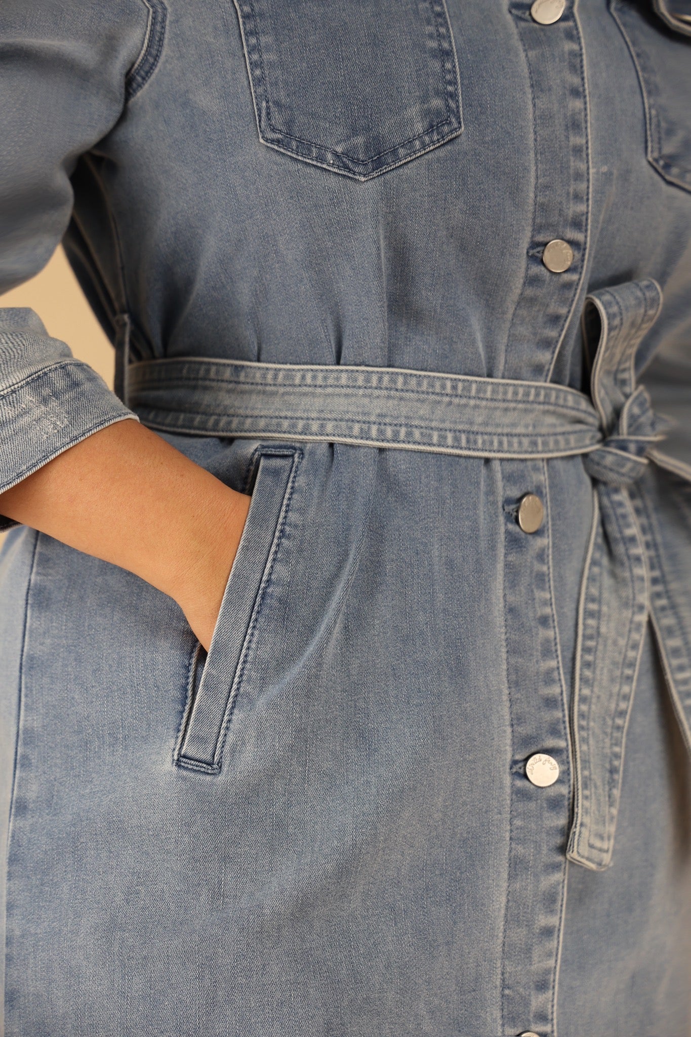 Distressed Stretch Denim Jacket Dress Skirted Fancy Distressed Stretch Denim Jacket Dress Skirted Fancy