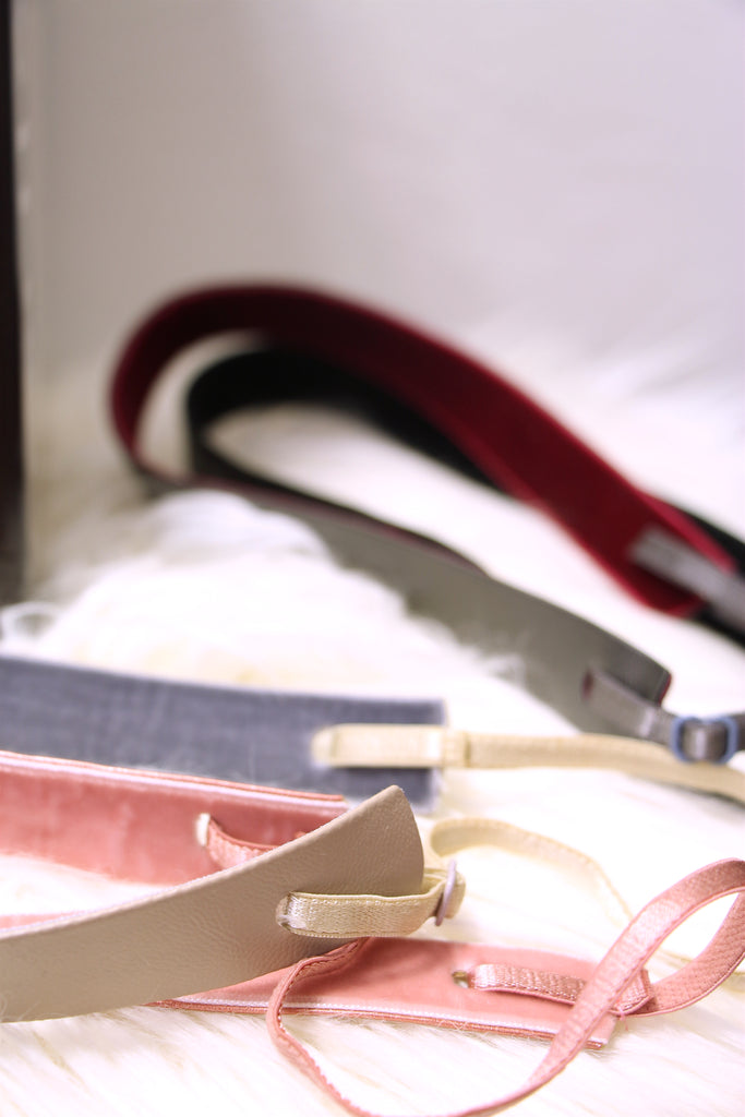 Velvet & Vegan Leather Reversible, Adjustable Headbands in a Variety of Colors