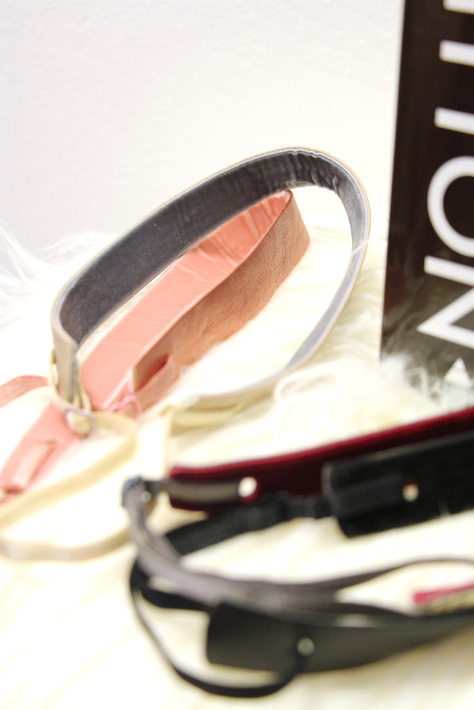 Velvet & Vegan Leather Reversible, Adjustable Headbands in a Variety of Colors