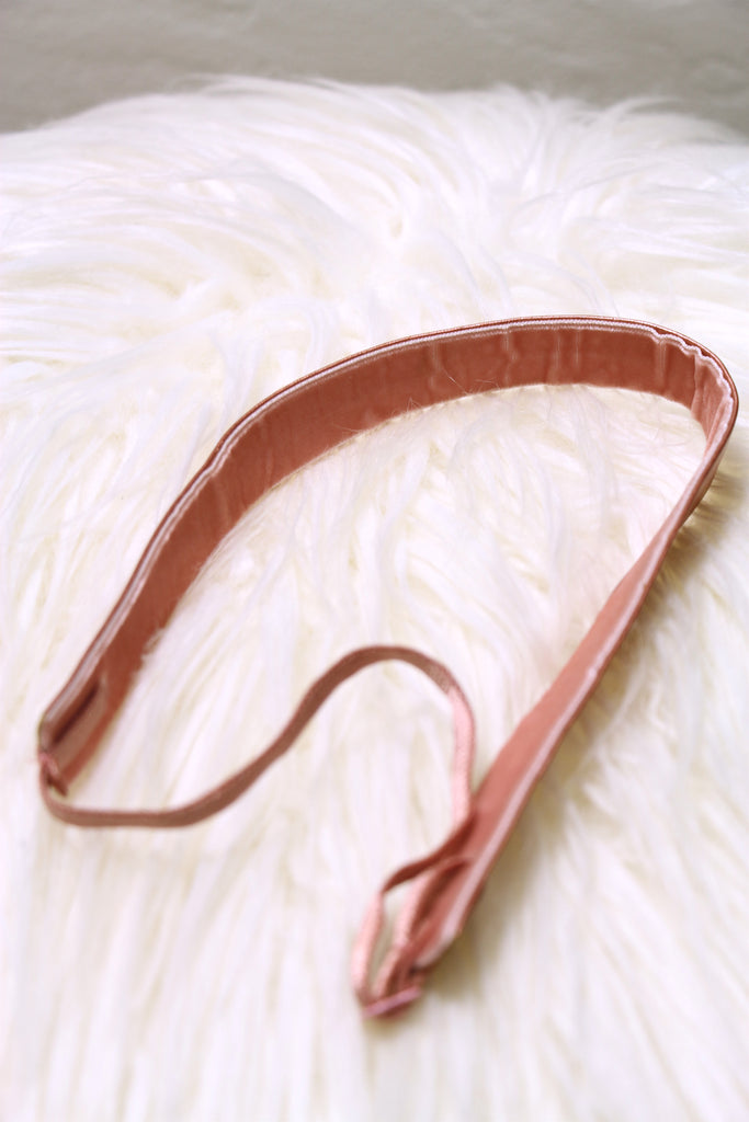 Velvet & Vegan Leather Reversible, Adjustable Headbands in a Variety of Colors