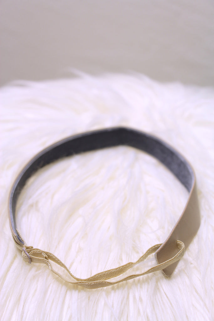 Velvet & Vegan Leather Reversible, Adjustable Headbands in a Variety of Colors