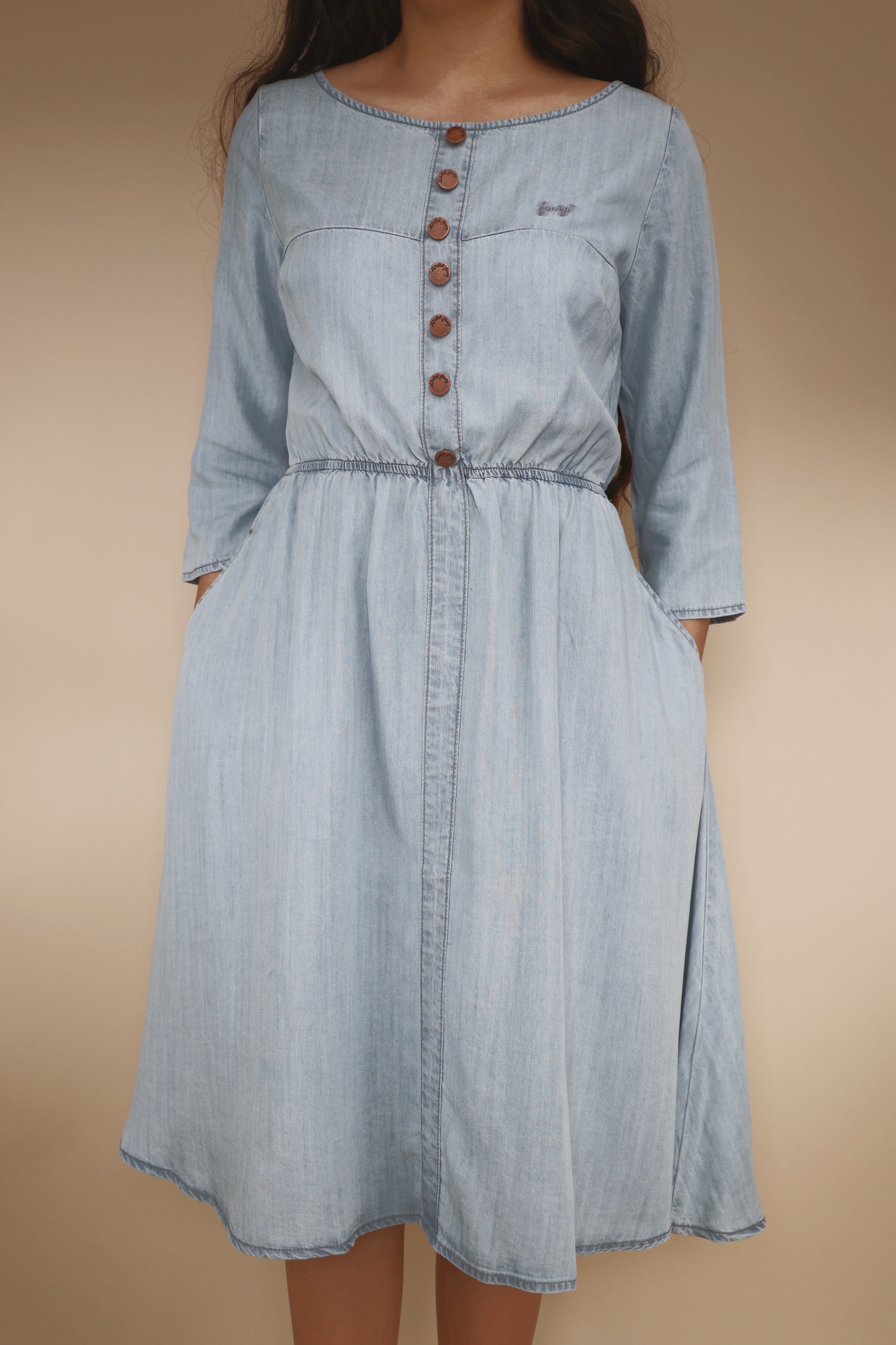 Fancy denim dresses cheap